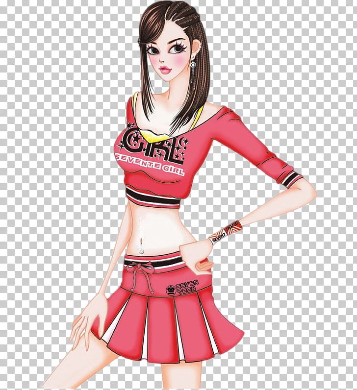 Drawing Cartoon PNG, Clipart, Cartoon, Cheerleading Uniform, Clothing, Computer Icons, Costume Free PNG Download