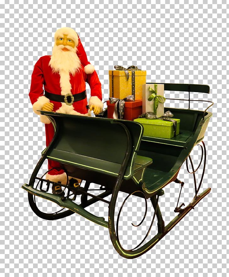 Santa Claus Reindeer Christmas Sled Gift PNG, Clipart, Cart, Cartoon Santa Claus, Chair, Chr, Christmas Free PNG Download