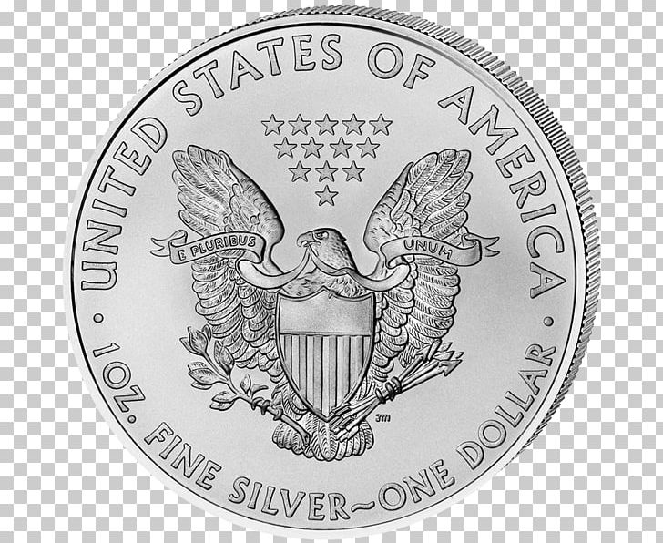 American Silver Eagle Proof Coinage United States Mint PNG, Clipart, American Buffalo, American Silver Eagle, Black And White, Bullion, Canadian Silver Maple Leaf Free PNG Download