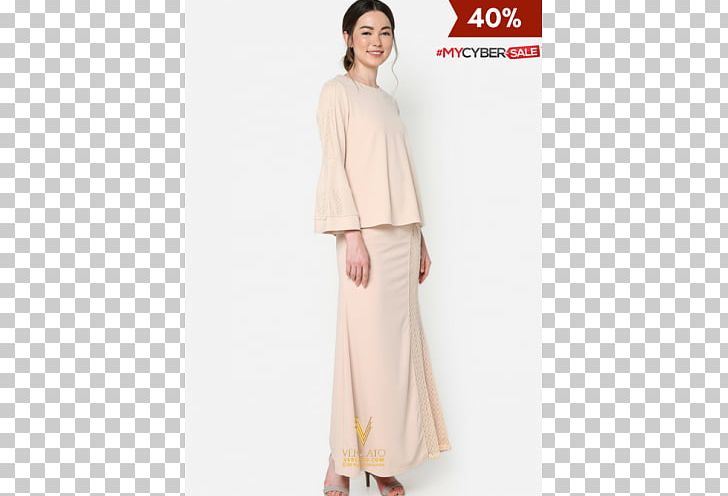 Baju Kurung Fashion Dress Pesak Kebaya PNG, Clipart, 2017, Baju Kurung, Beige, Beige Lace, Brunei Free PNG Download