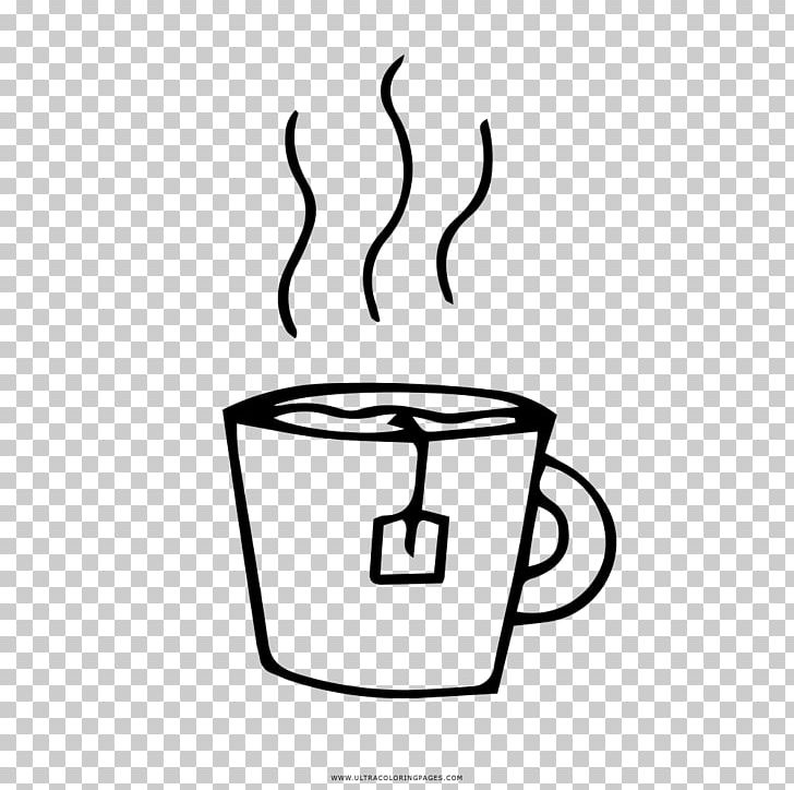Tea Coloring Book Drawing Mug PNG, Clipart, Area, Artwork, Black, Black And White, Brand Free PNG Download