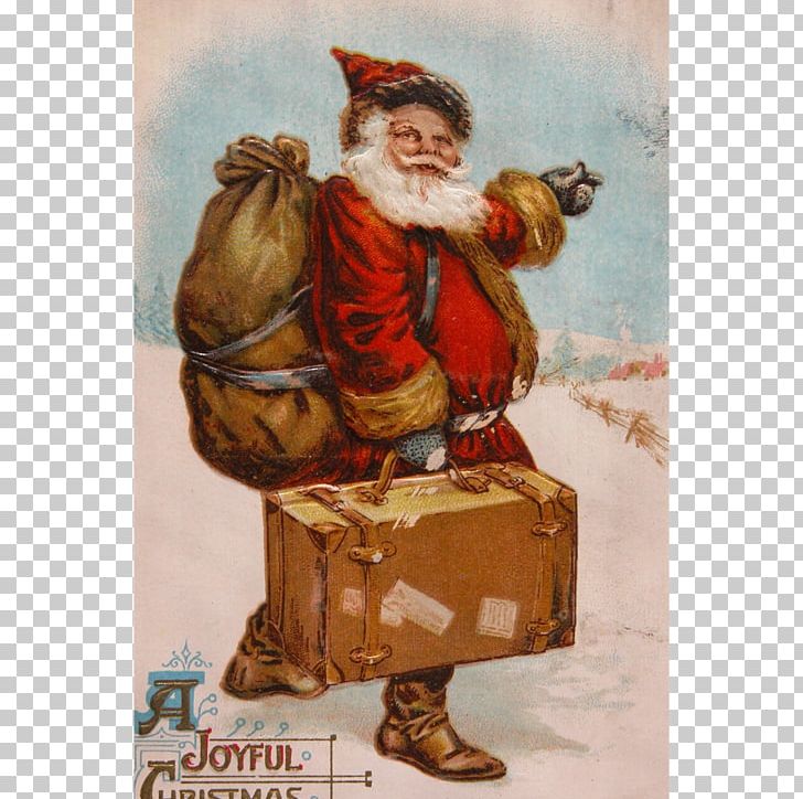 Santa Claus Christmas Card Post Cards Workaholic Productions PNG, Clipart, Antique, Art, Christmas, Christmas And Holiday Season, Christmas Card Free PNG Download