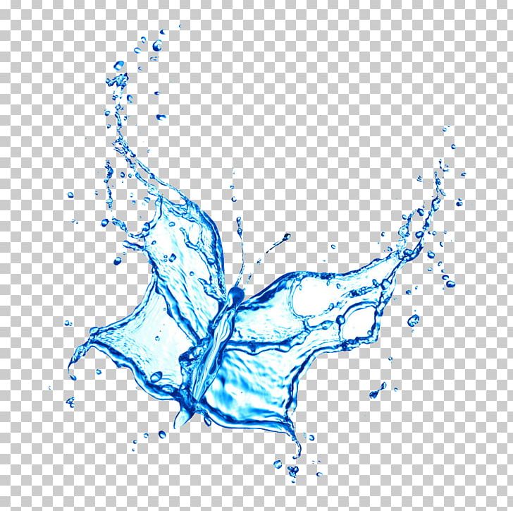 Butterfly Water Stock Photography Drop PNG, Clipart, Blue, Branch, Computer Wallpaper, Creative Ads, Creative Artwork Free PNG Download