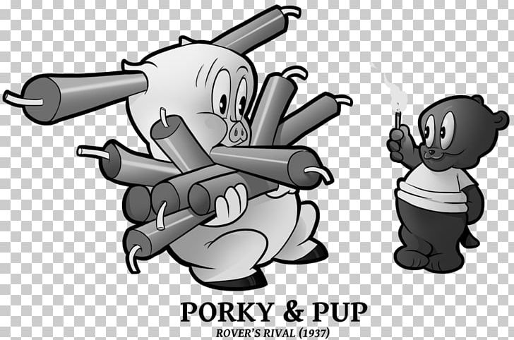 Porky Pig Looney Tunes Art Black And White PNG, Clipart, Angle, Animals, Art, Artist, Black And White Free PNG Download