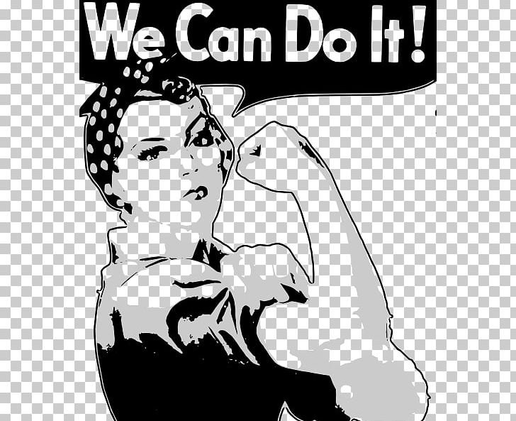 Geraldine Doyle United States We Can Do It! Second World War Rosie The Riveter PNG, Clipart, Art, Black And White, Cartoon, Do Cliparts, Drawing Free PNG Download
