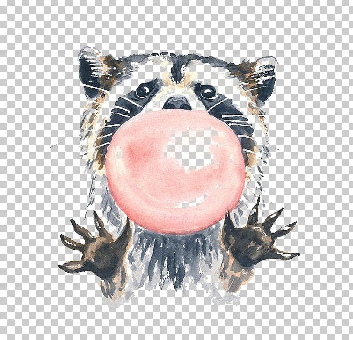Raccoon Watercolour Flowers Watercolor Painting Illustration PNG, Clipart, Animals, Aquarelle Raccoon, Art, Cartoon Raccoon, Child Free PNG Download