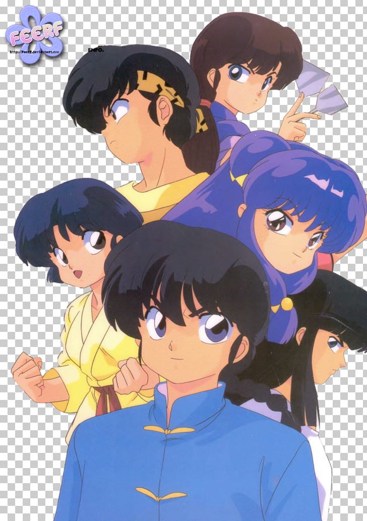 Ryu Kumon Akane Tendo Ranma ½: Hard Battle Inuyasha PNG, Clipart, Anime, Artwork, Black Hair, Blue, Fan Art Free PNG Download