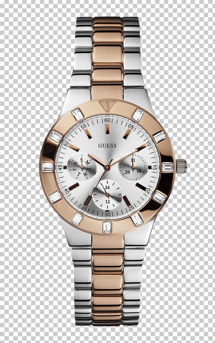 Analog Watch Guess Dial Jewellery PNG, Clipart, Accessories, Analog Watch, Beige, Chronograph, Clock Free PNG Download