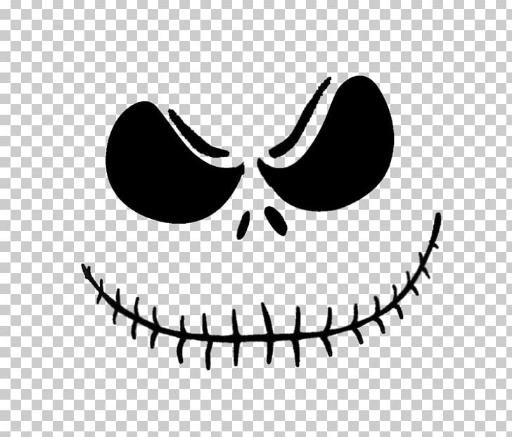 Jack Skellington Jack-o'-lantern Pumpkin Carving Pattern PNG, Clipart, Black And White, Bone, Calavera, Carving, Eyewear Free PNG Download