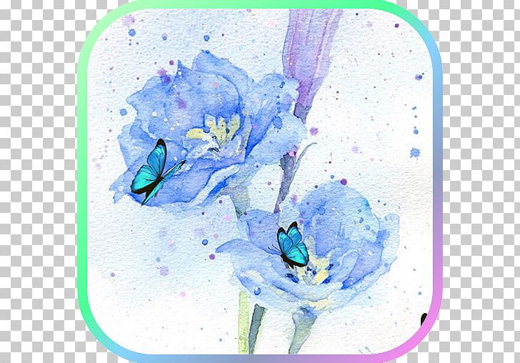 Watercolor Painting Ink Flower PNG, Clipart, Art, Blue, Blue Flowers, Color, Computer Wallpaper Free PNG Download
