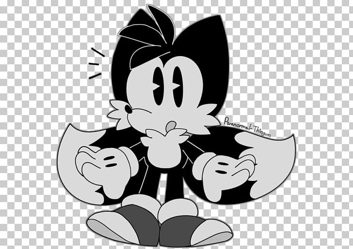 Tails Sonic Chaos Drawing Fan Art PNG, Clipart, Black, Black And White, Carnivoran, Cartoon, Cat Like Mammal Free PNG Download