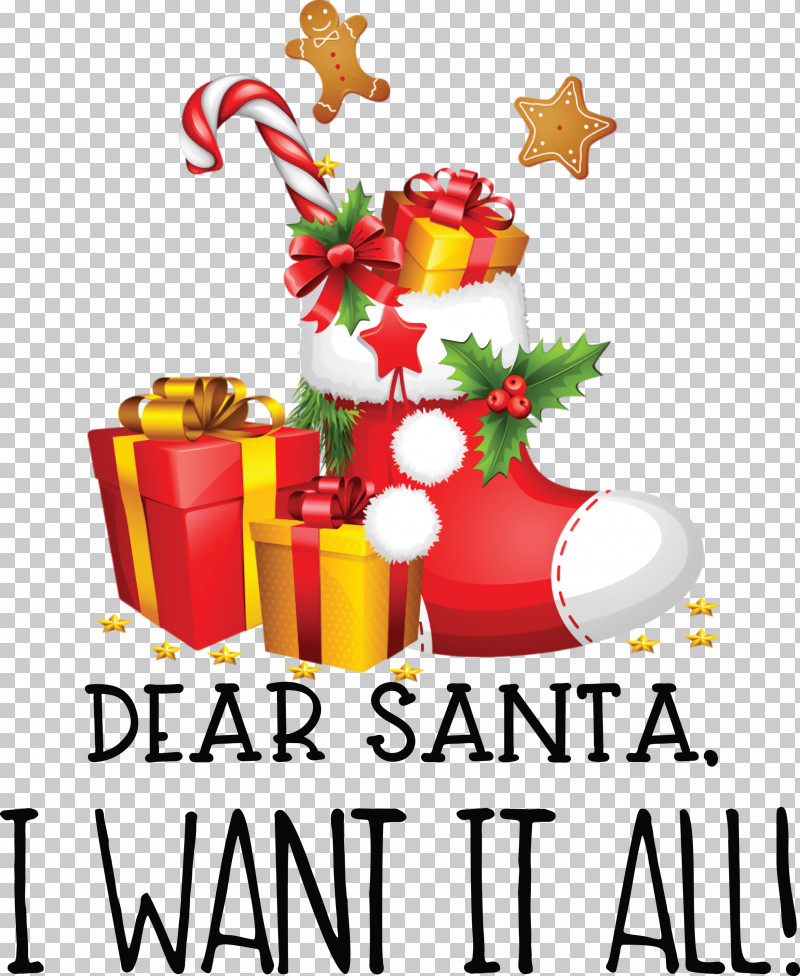 Dear Santa Christmas PNG, Clipart, Candy Cane Christmas Stockings, Christmas, Christmas Day, Christmas Ornament, Christmas Stocking Free PNG Download
