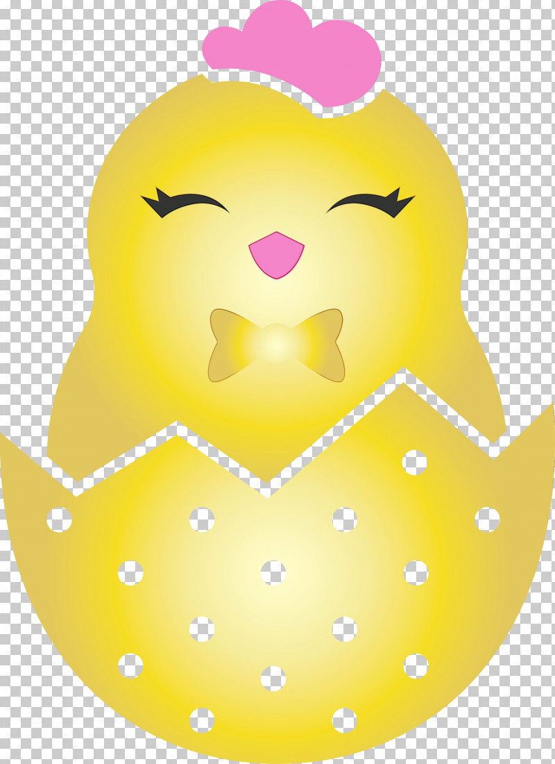 Yellow Pattern Smile PNG, Clipart, Adorable Chick, Chick In Eggshell, Easter Day, Paint, Smile Free PNG Download