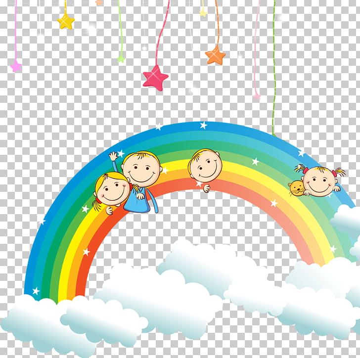 Rainbow Cartoon Illustration PNG, Clipart, Baby Toys, Cartoon Creative, Child, Circle, Cloud Free PNG Download