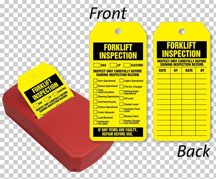 Forklift Inspection Fire Extinguishers Overhead Crane St Louis Tag Co. PNG, Clipart, Brand, Card Stock, Fire Extinguishers, Fire Sprinkler System, Forklift Free PNG Download