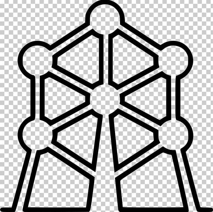 Atomium Expo 58 Monument PNG, Clipart, Angle, Area, Atomium, Black And White, Brussels Free PNG Download
