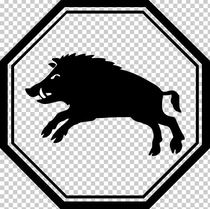 Wild Boar Octagon PNG, Clipart, Animals, Astrological Sign, Black, Black And White, Boar Free PNG Download