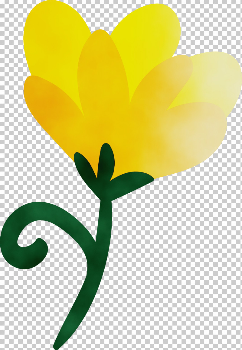 Plant Stem Petal Cut Flowers Yellow Flower PNG, Clipart, Biology, Cut Flowers, Flower, Paint, Petal Free PNG Download