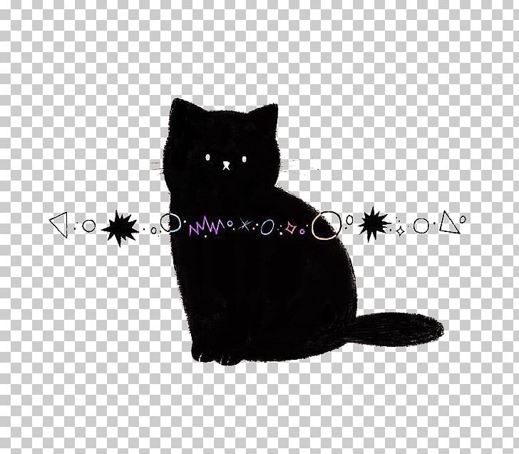 Black Cat Kitten Drawing Illustration PNG, Clipart, Animals, Black, Black Cat, Bombay, Carnivoran Free PNG Download