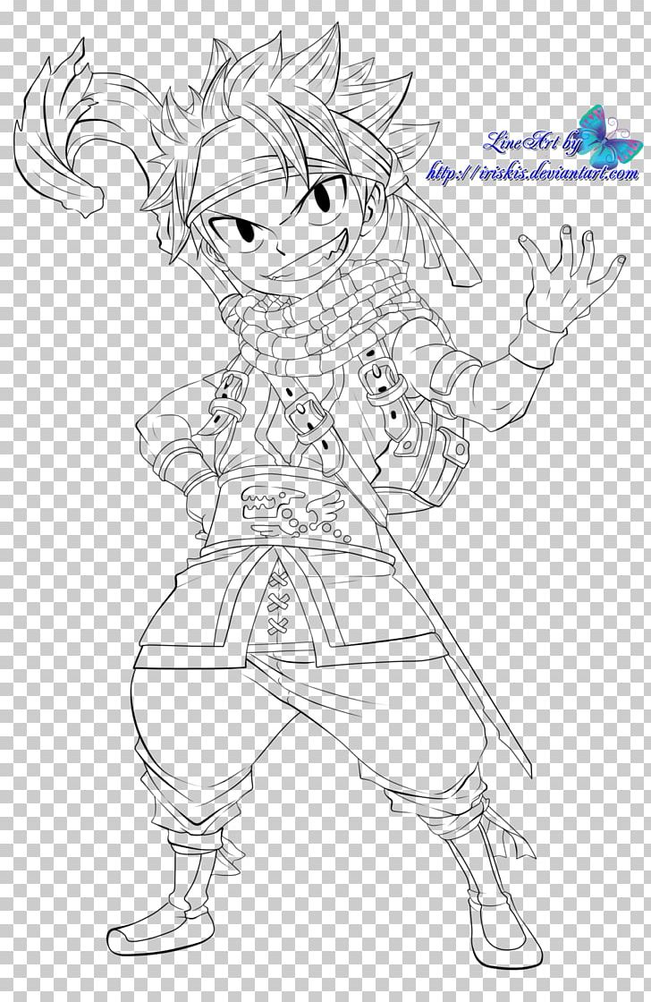 Coloring Book Drawing Line Art Natsu Dragneel PNG, Clipart, Arm, Art, Artwork, Black And White, Character Free PNG Download