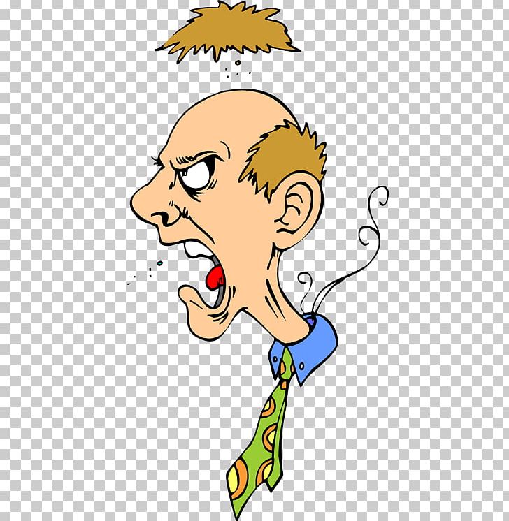angry person animation