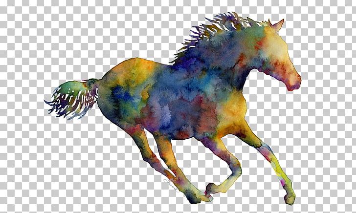Mustang Watercolor Painting Pony White Painting (Three Panel) PNG, Clipart, Animal Figure, Art, Artist, Black And White, Drawing Free PNG Download