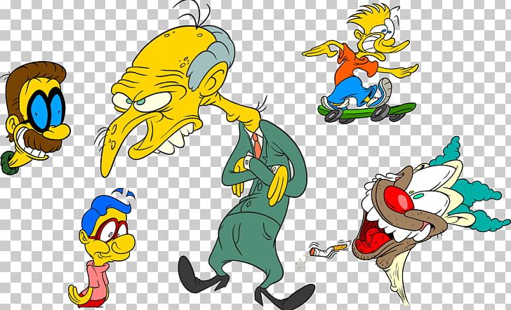 Ned Flanders Bart Simpson Gary Chalmers Homer Simpson Milhouse Van Houten PNG, Clipart, Animal Figure, Art, Bankgrap, Cartoon, Fan Art Free PNG Download
