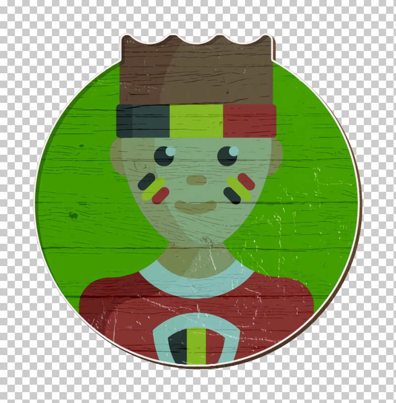 Football Fan Icon Belgium Icon Facepaint Icon PNG, Clipart, Belgium Icon, Cartoon, Christmas Day, Christmas Ornament, Green Free PNG Download