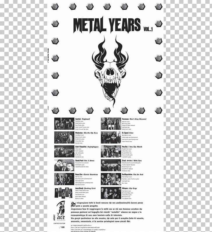 Ace Records Roma Heavy Metal Musical Ensemble Graphic Design Font PNG, Clipart, Black And White, Brand, Featuring, Graphic Design, Heavy Metal Free PNG Download