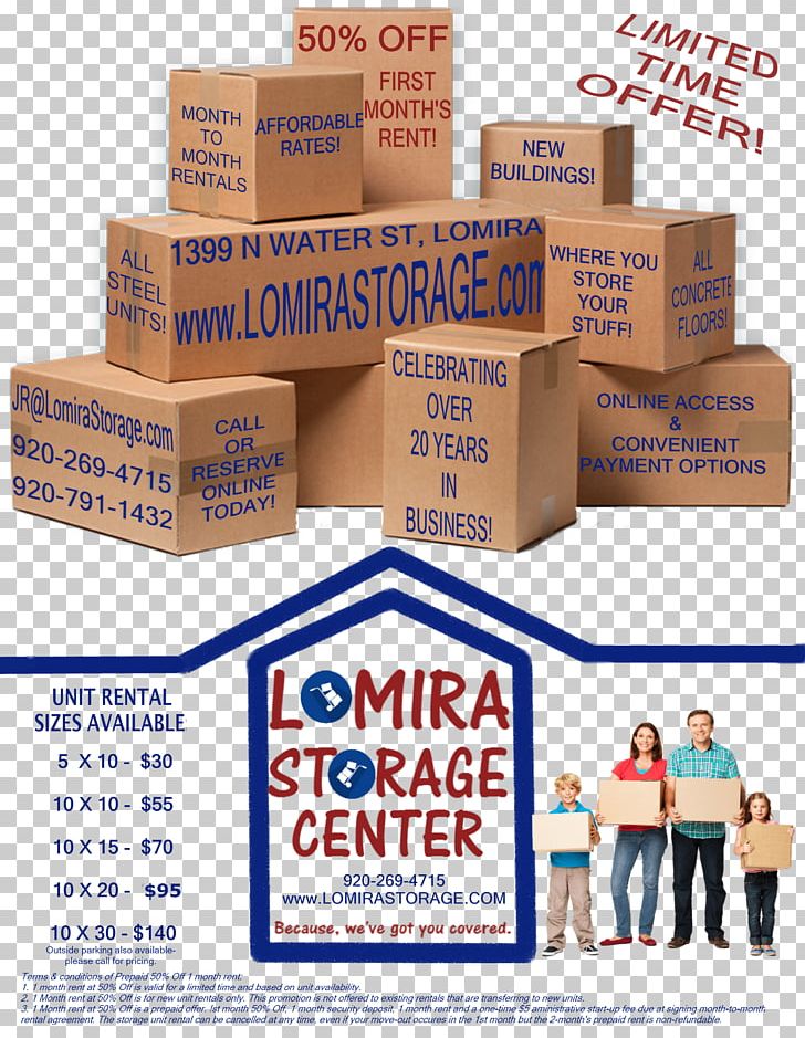 Lomira Renting Font Product Brand PNG, Clipart, Box, Brand, Carton, Renting, Self Storage Free PNG Download