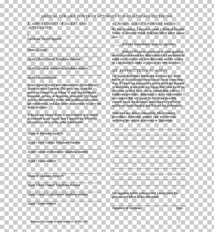 Lasting Power Of Attorney Document Form Template PNG, Clipart, Advocate, Area, Attorney, Colorado, Document Free PNG Download