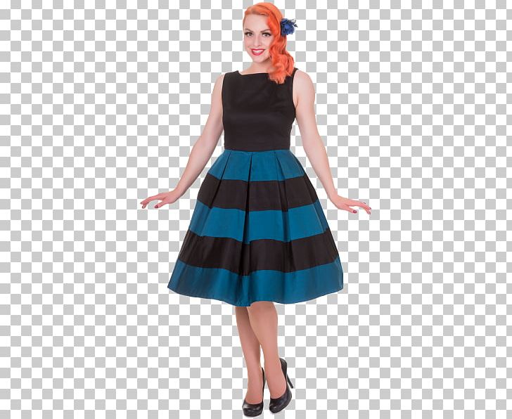 1950s Cocktail Dress Pretty Little Shop Party Dress PNG, Clipart, 1950s, Abdomen, Blue, Blue Strip, Clothing Free PNG Download