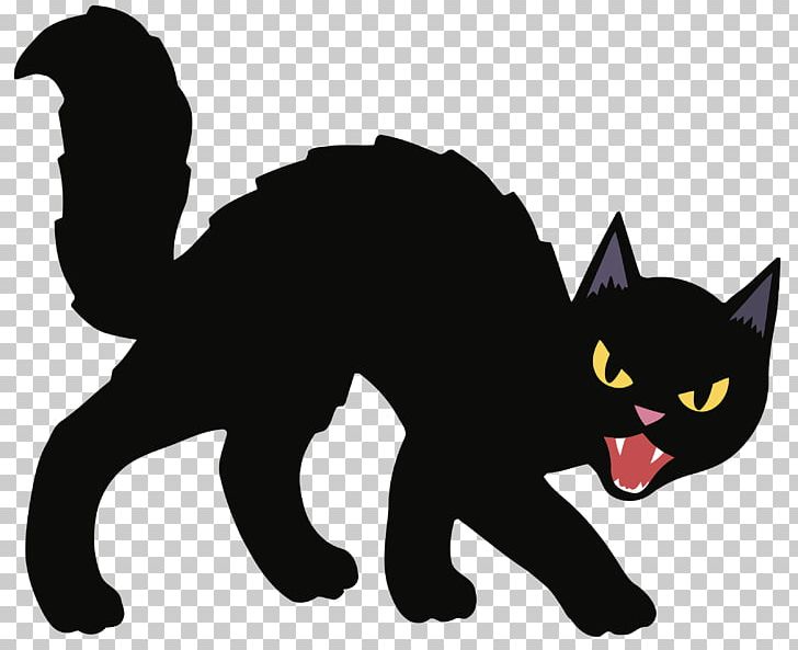 Black Cat Kitten Halloween PNG, Clipart, Animals, Black, Black Cat, Carnivoran, Cat Free PNG Download