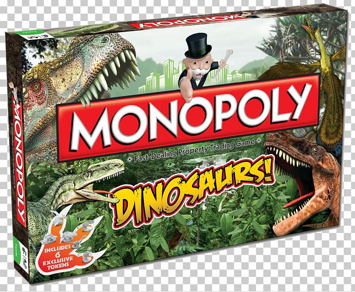 Hasbro Monopoly Board Game Dinosaur PNG, Clipart, Advertising, Board, Board Game, Chance And Community Chest Cards, Dice Free PNG Download