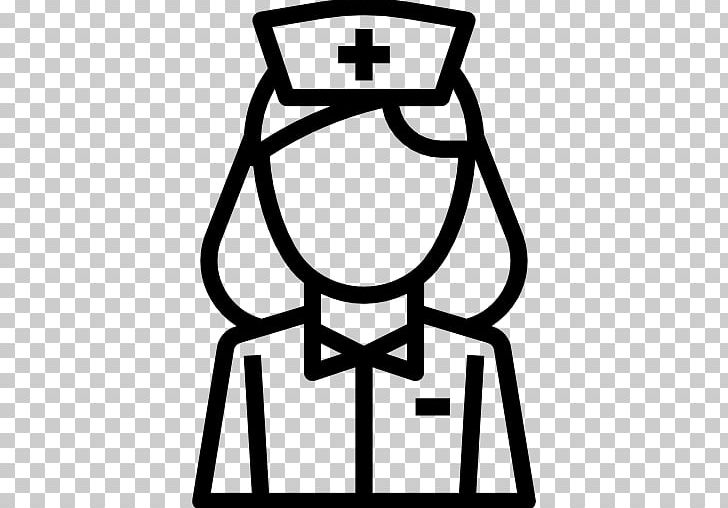 nurse black and white clipart