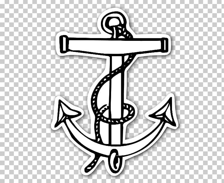 Sticker Anchor PNG, Clipart, Anchor, Anchor Rope, Art, Black And White, Bumper Sticker Free PNG Download
