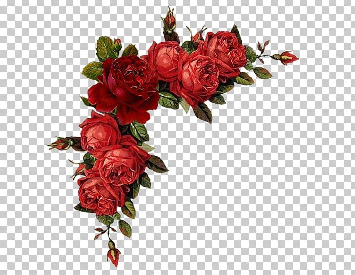 Borders And Frames Flower Red Garden Roses PNG, Clipart, Artificial Flower, Borders And Frames, Centifolia Roses, Cut Flowers, Decoupage Free PNG Download