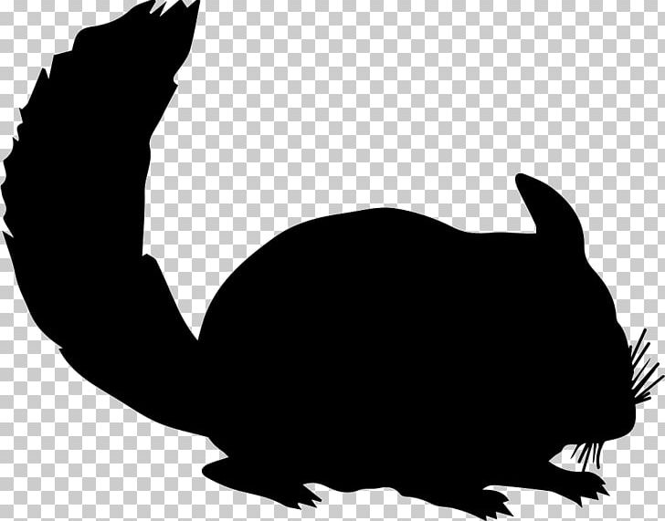 Chinchilla Silhouette Rodent Rex Rabbit PNG, Clipart, Animal, Animals, Beak, Black, Black And White Free PNG Download