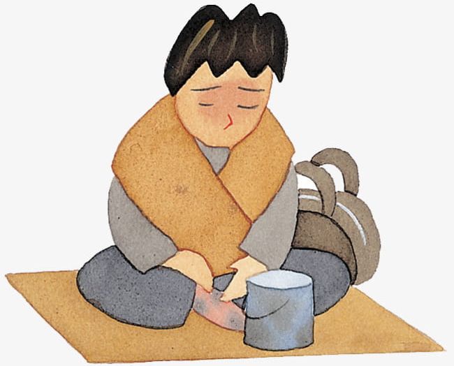 Poor Beggar With Illustrations PNG, Clipart, Beggar, Beggar Clipart, Begging, Go Begging, Illustrations Free PNG Download