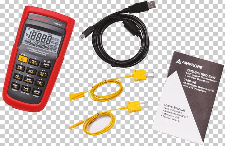 Thermometer Termómetro Digital Thermocouple BEHA-AMPROBE GmbH Electronics PNG, Clipart, Accuracy And Precision, Amp, Cable, Communication, Data Free PNG Download