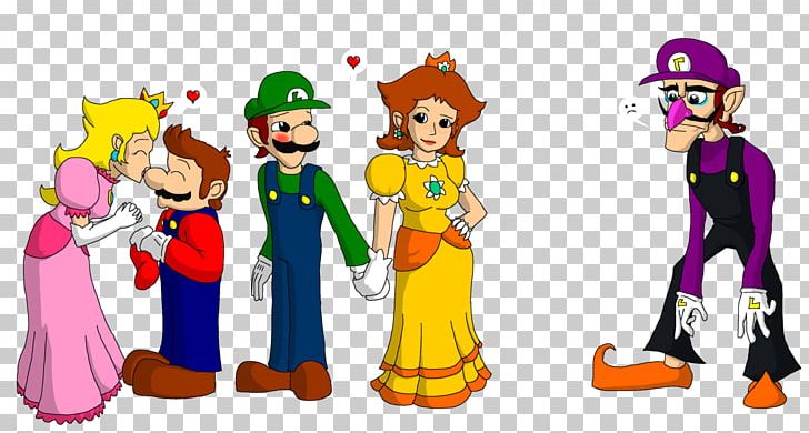 Super Mario 64 DS Luigi Mario Bros. Rosalina PNG, Clipart, Art, Cartoon, Fictional Character, Friendship, Happiness Free PNG Download
