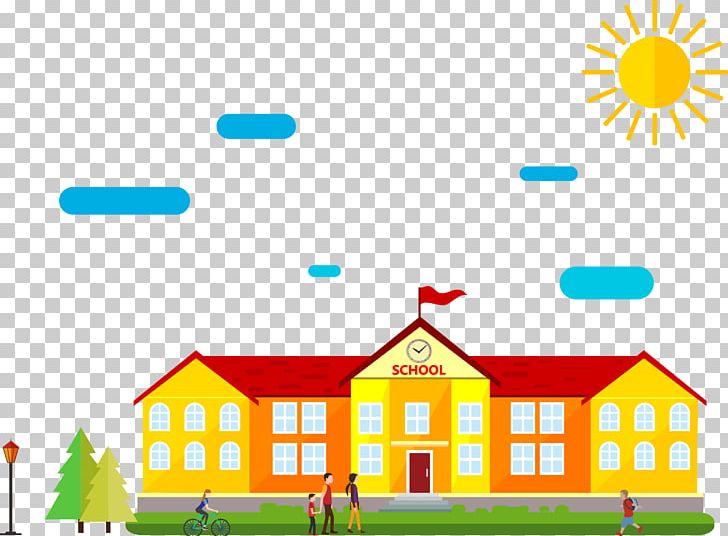 Schoolyard Cartoon Drawing PNG, Clipart, Back To School, Building, Elevation, Happy Birthday Vector Images, Illustration Vector Free PNG Download