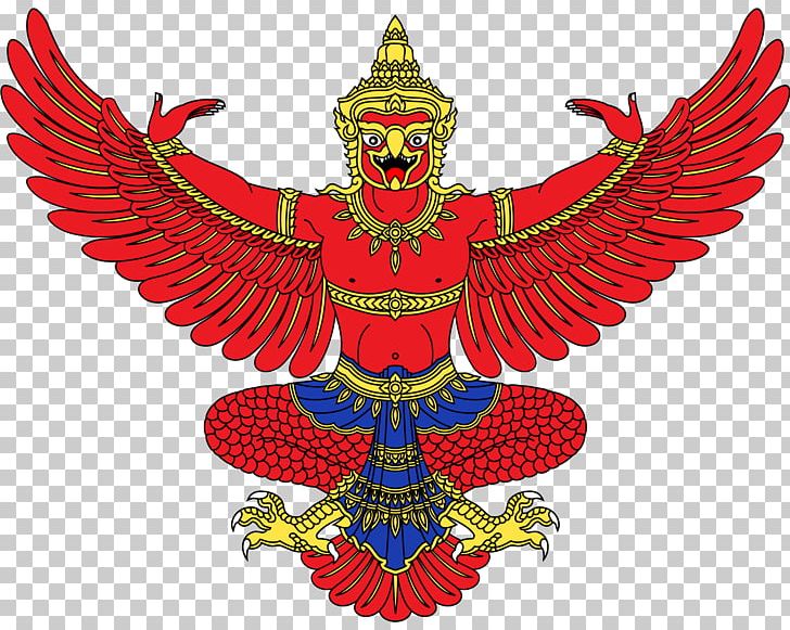 Emblem Of Thailand Symbol Garuda Flag Of Thailand PNG, Clipart, Bhumibol Adulyadej, Bird, Emblem Of Thailand, Flag, Flag Of Thailand Free PNG Download