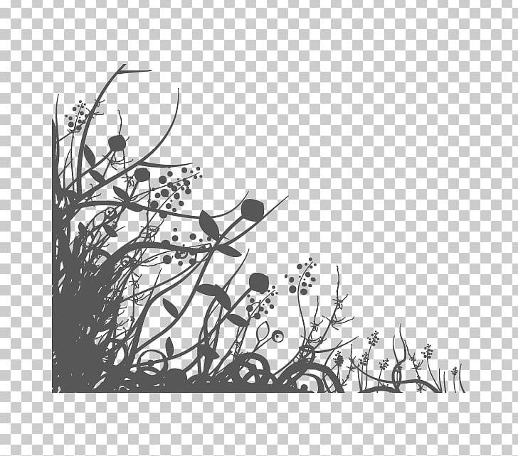 Flower Silhouette Drawing PNG, Clipart, Area, Art, Bird, Black, Black And White Free PNG Download