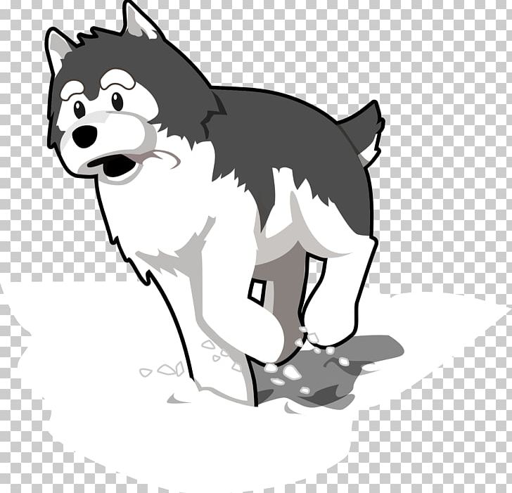 Siberian Husky PNG, Clipart, Animals, Art, Black And White, Carnivoran, Cartoon Free PNG Download