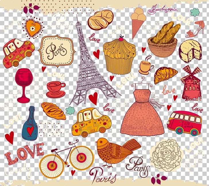 Hand-painted Decorative Elements PNG, Clipart, Bicycle, Bird, Car, Cartoon, Christmas Decoration Free PNG Download