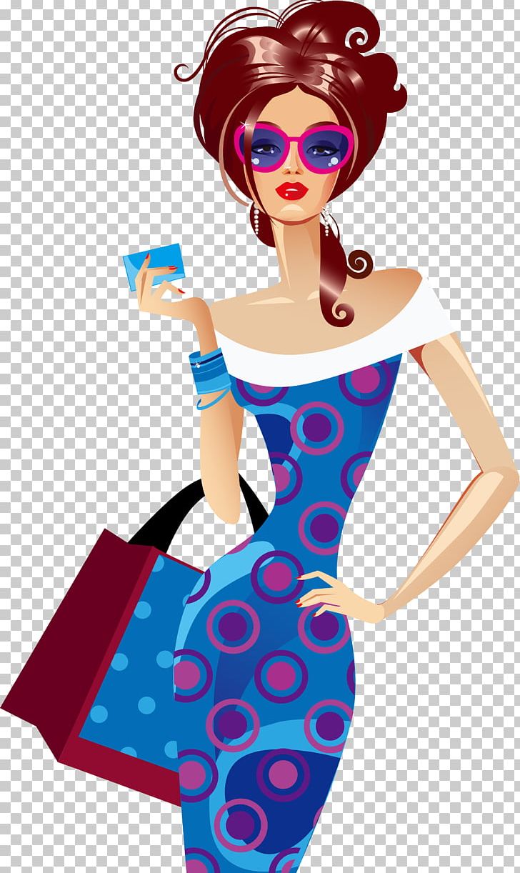 Mary Cassatt Shopping Woman Illustration PNG, Clipart, Barbi, Electric Blue, Encapsulated Postscript, Fashion Design, Fashion Girl Free PNG Download