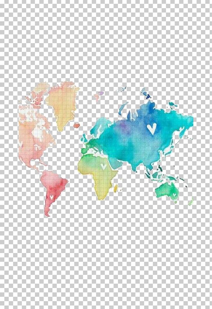 World Map United States World Map Watercolor Painting PNG, Clipart, All Around The World, Around The World, Around World, Art, Etsy Free PNG Download