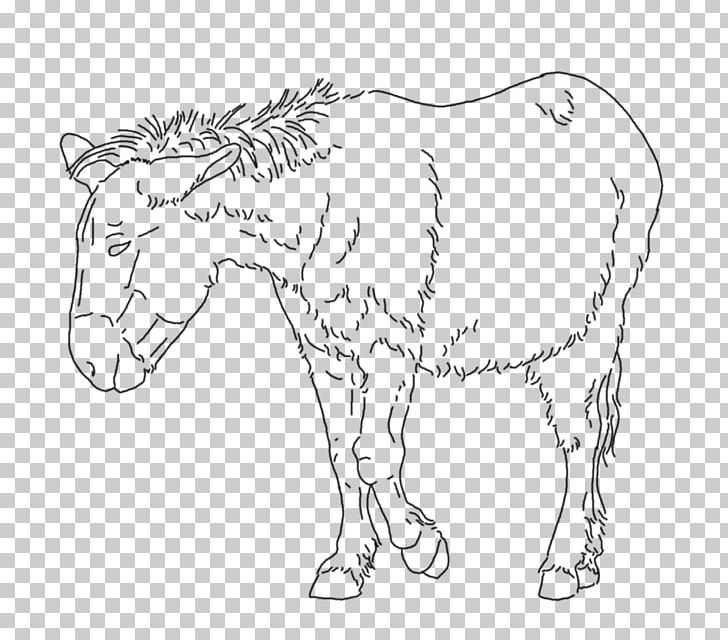 Mule Donkey Mustang Mane Halter PNG, Clipart, Animal, Animal Figure, Artwork, Black And White, Cattle Free PNG Download