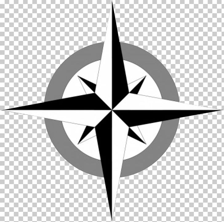 North Compass Rose Cardinal Direction PNG, Clipart, Angle, Black And White, Cardin, Circle, Compass Free PNG Download